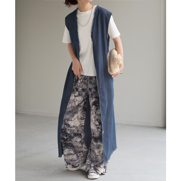 インディゴブルー | ベスト ジレ デニム | HUG.U