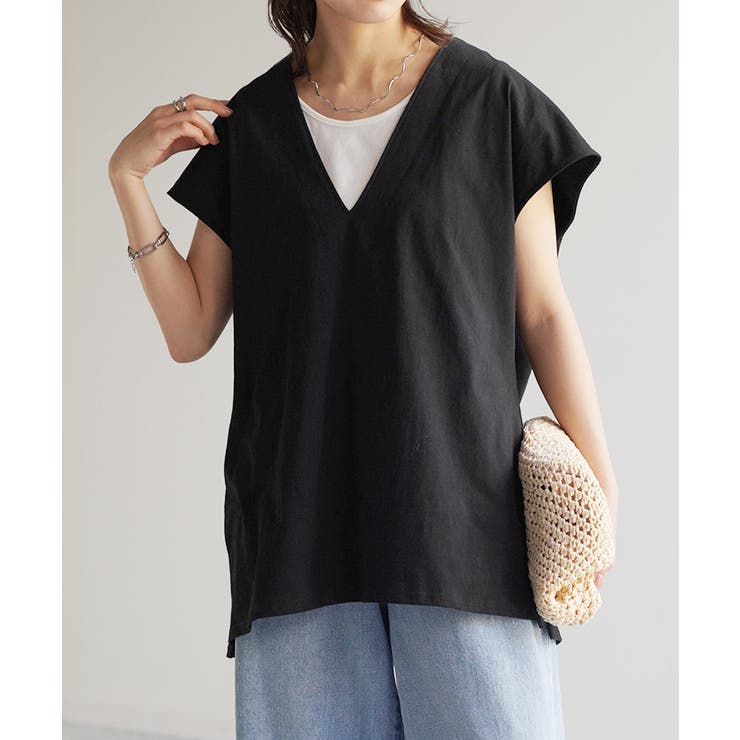 ブラック | Tシャツ カットソー レディース | HUG.U