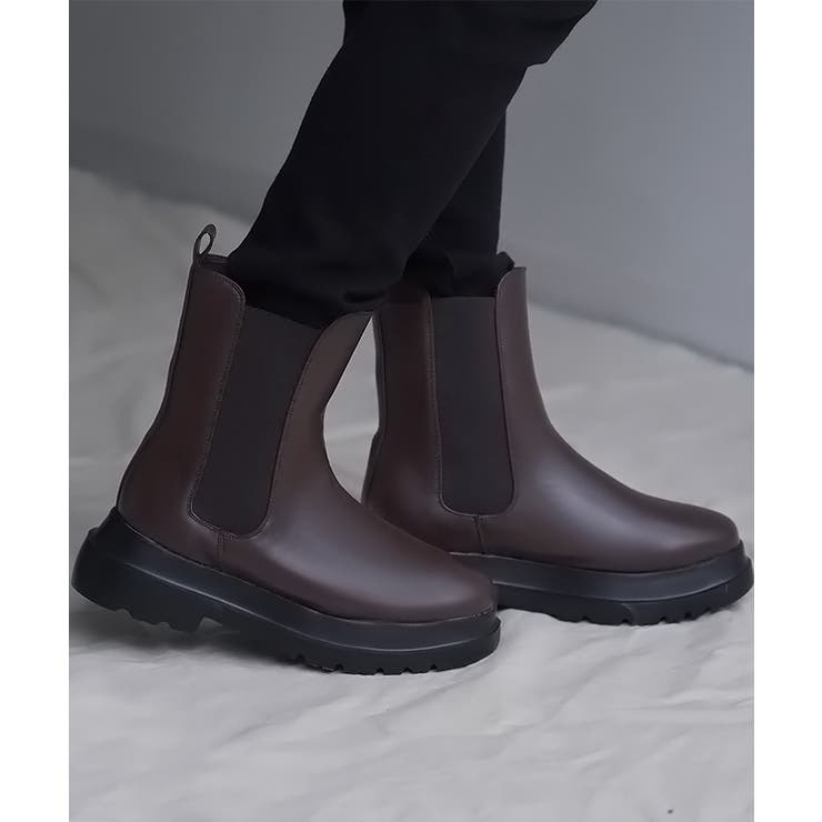 ブラウン | ブーツ フロントジップ レディース | HUG.U