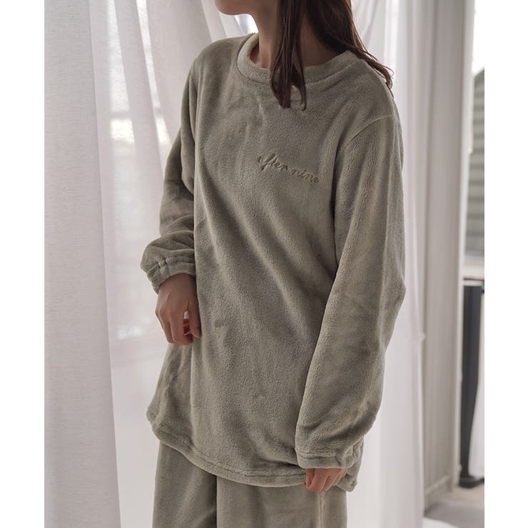 グレージュ | ルームウェア ボア もこもこ | HUG.U