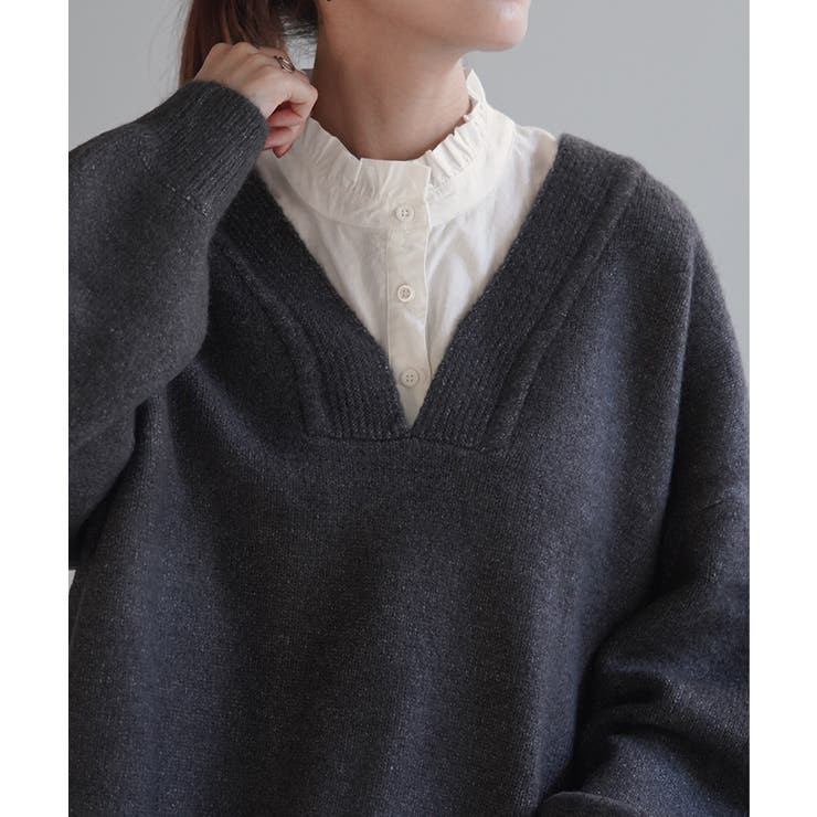 ホワイト | つけ襟 レイヤード レディース | HUG.U