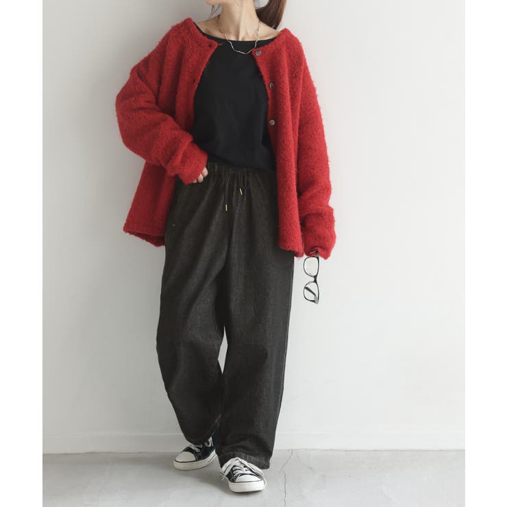 ウォッシュブラック | パンツ デニム テーパード | HUG.U