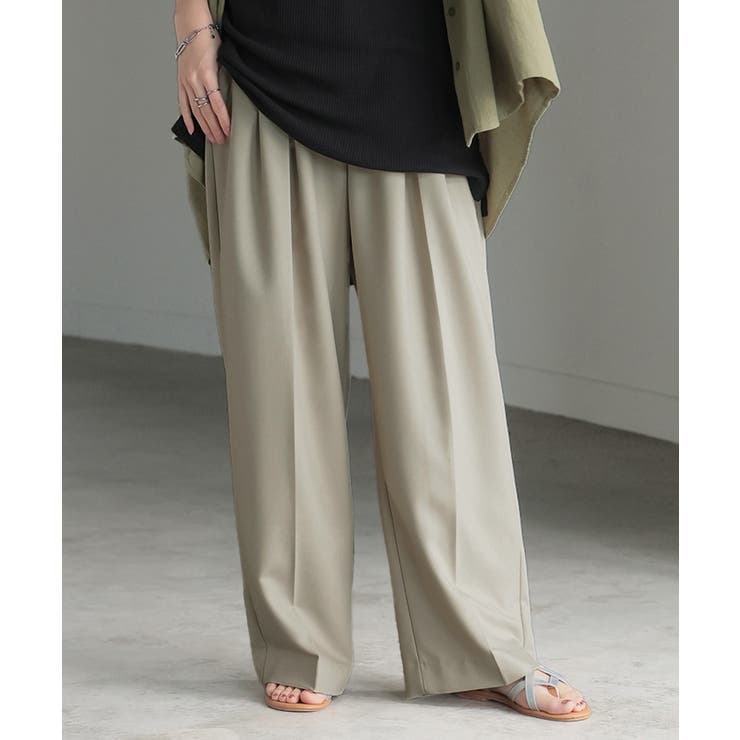 エクリュベージュ | パンツ ワイド グルカ | HUG.U