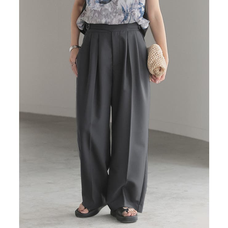 パープルブルーグレー | パンツ ワイド グルカ | HUG.U