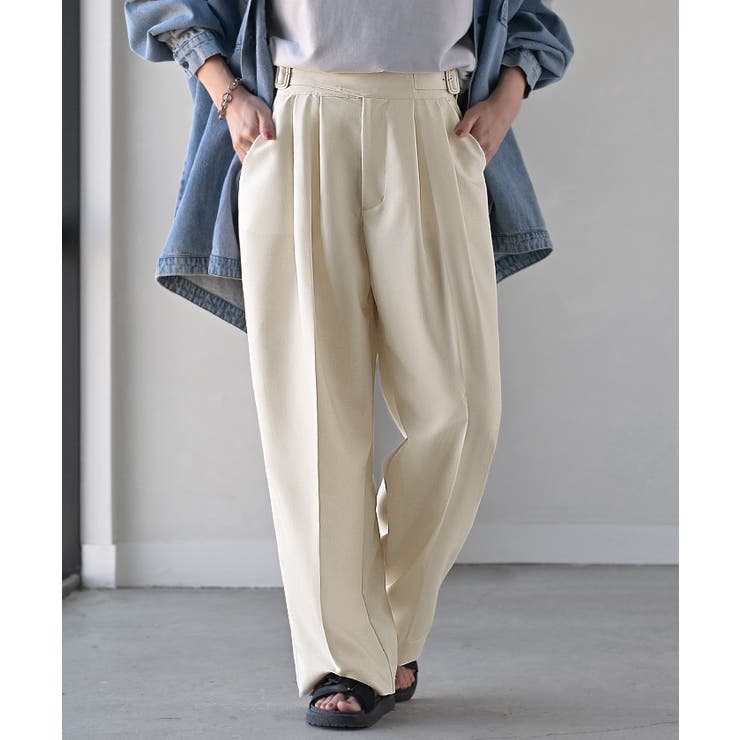 オフホワイト | パンツ ワイド グルカ | HUG.U