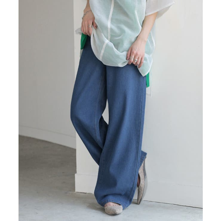 ネイビーブルー | パンツ デニムパンツ レディース | HUG.U