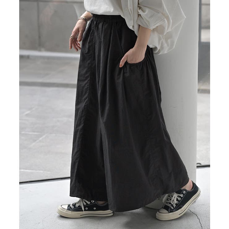 ブラック | スカート 撥水 ロング | HUG.U