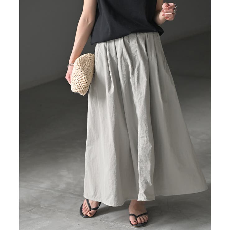 ライトグレー | スカート 撥水 ロング | HUG.U