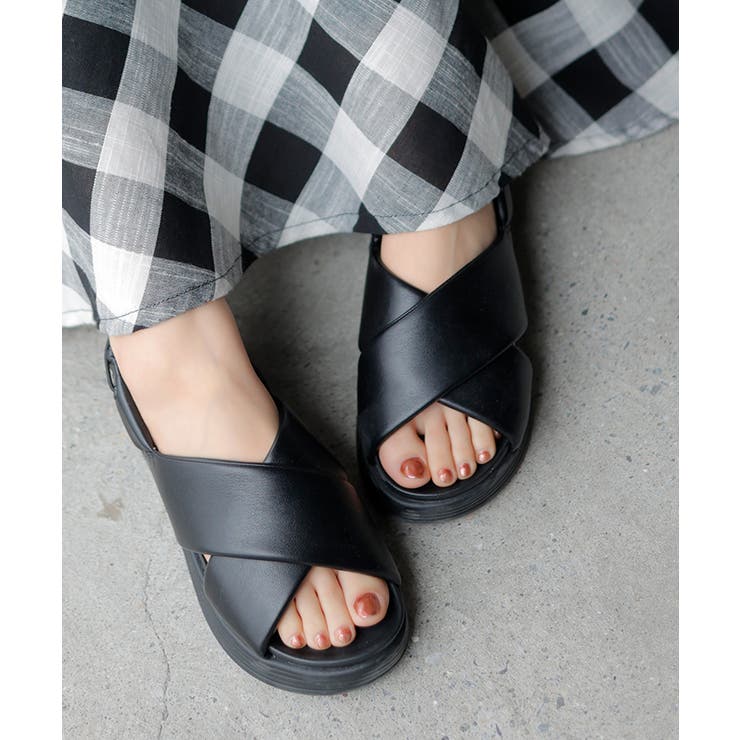 ブラック | サンダル 軽量 シューズ | HUG.U