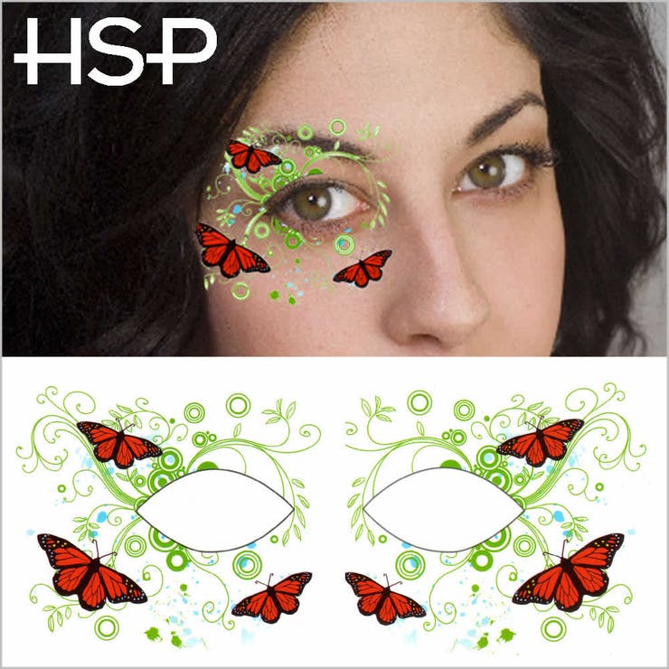 アイメイク タトゥーシール バタフライ【アイシャドウ | ピアス専門店HOMESLICEPRODUCTIONS | 詳細画像2 