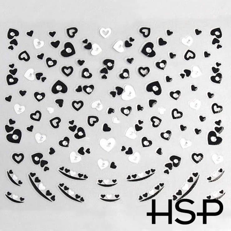 ネイルシール ブラックアートハート | ピアス専門店HOMESLICEPRODUCTIONS | 詳細画像2 