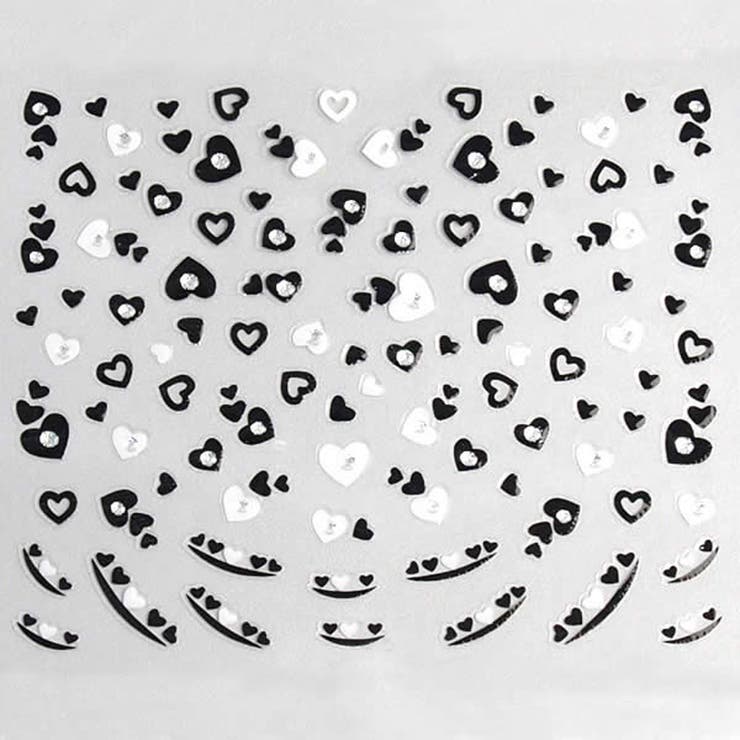 ネイルシール ブラックアートハート | ピアス専門店HOMESLICEPRODUCTIONS | 詳細画像1 