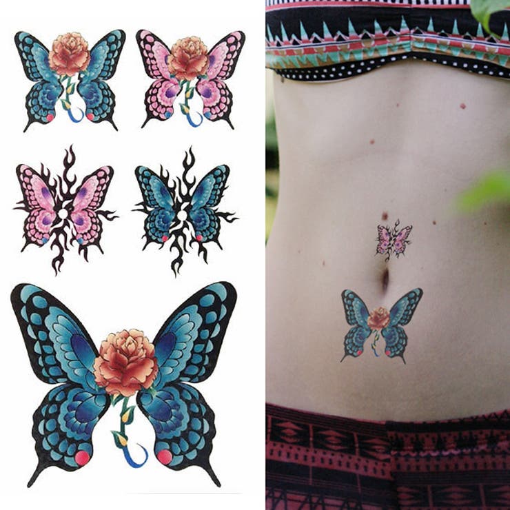 タトゥーシールデザインバタフライ 【Halloween ハロウィン | ピアス専門店HOMESLICEPRODUCTIONS | 詳細画像1 