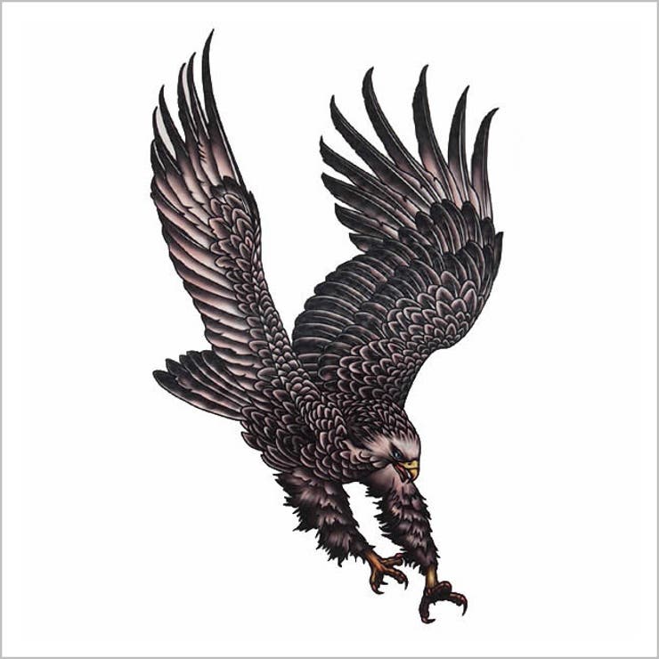 タトゥーシールビッグイーグル タカ鷹ワシ鷲 | ピアス専門店HOMESLICEPRODUCTIONS | 詳細画像2 