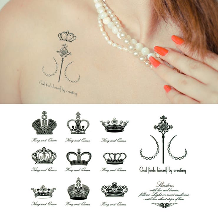 タトゥーシール 9クラウン【タトゥーシール TATTOO | ピアス専門店HOMESLICEPRODUCTIONS | 詳細画像1 