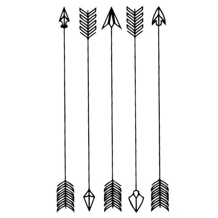 タトゥーシール 2枚セット デザインアロー | ピアス専門店HOMESLICEPRODUCTIONS | 詳細画像1 