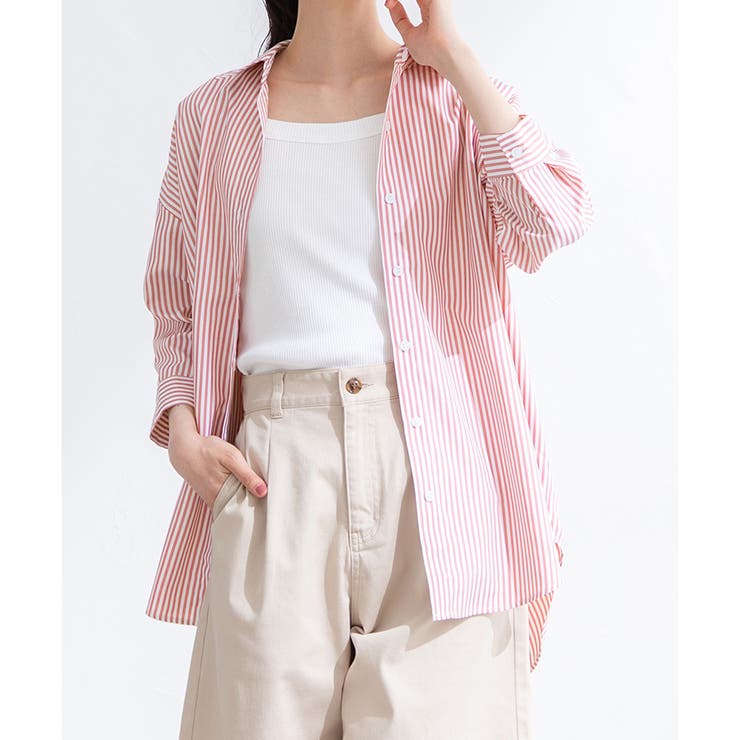 ピンク | 【ハニーズ】トップス シャツ 7分袖 | Honeys