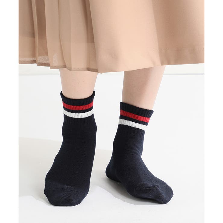 コン×アカ | 靴下 ソックス レディース | Honeys