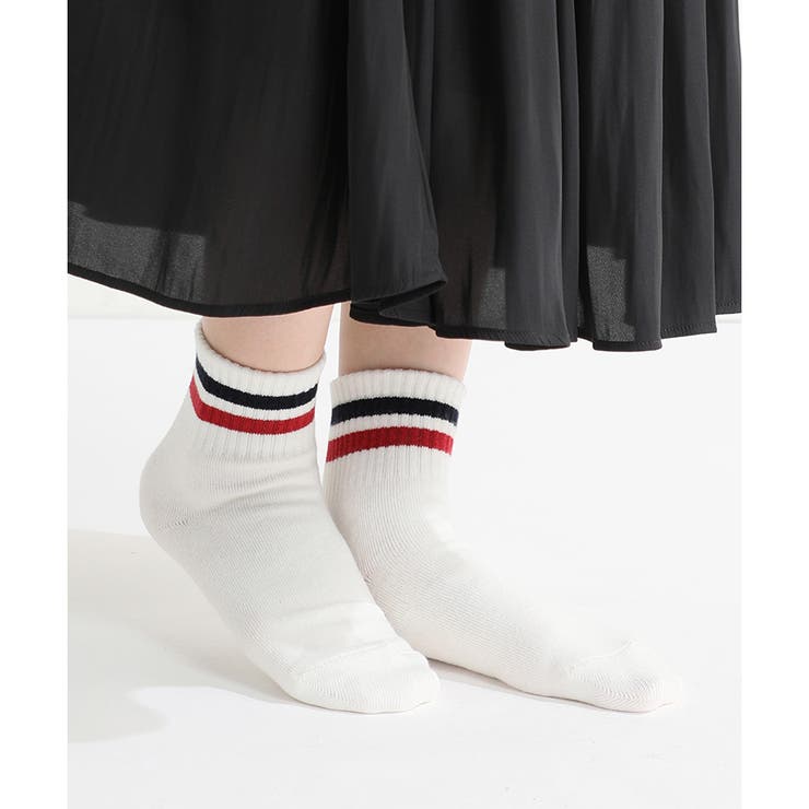 オフ×アカ | 靴下 ソックス レディース | Honeys