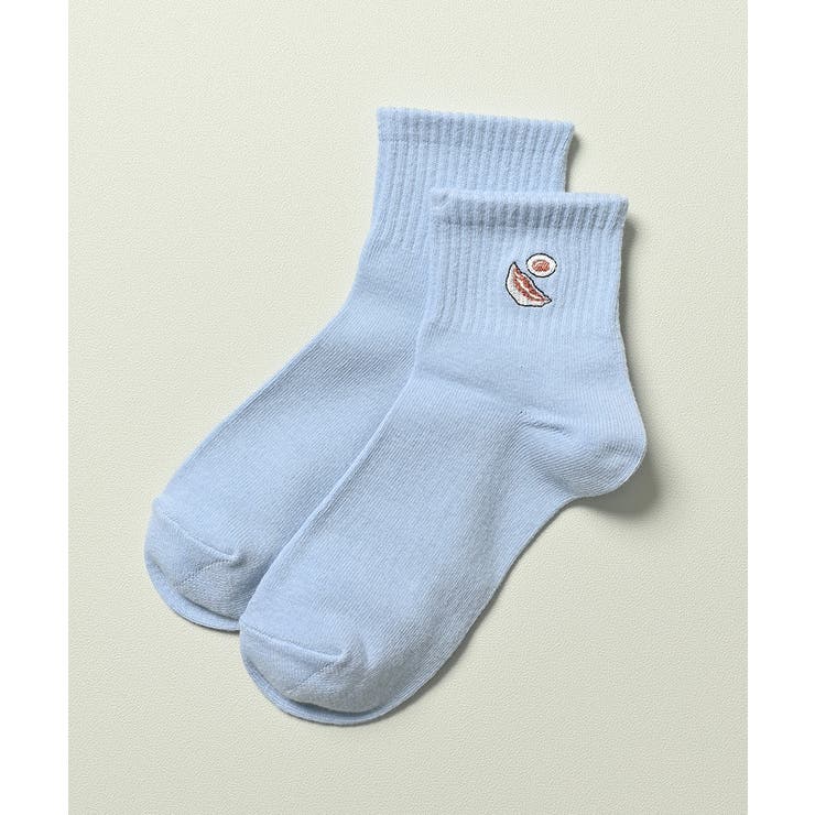 サックス／餃子 | ソックス 靴下 ショート丈ソックス | Honeys