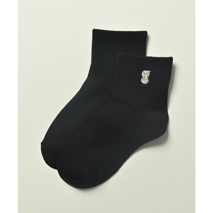 クロ／トリ | ソックス 靴下 ショート丈ソックス | Honeys