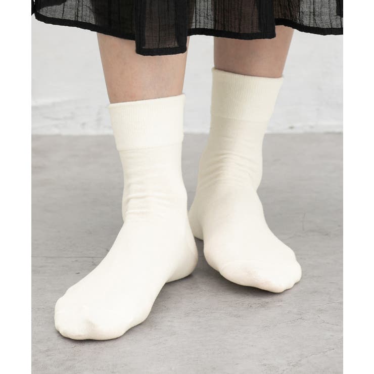 ホワイト | 靴下 ソックス クルー丈 | Honeys