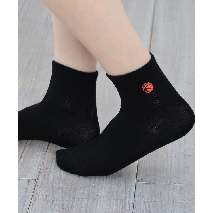 クロ／バスケ | 靴下 ソックス ショート丈 | Honeys