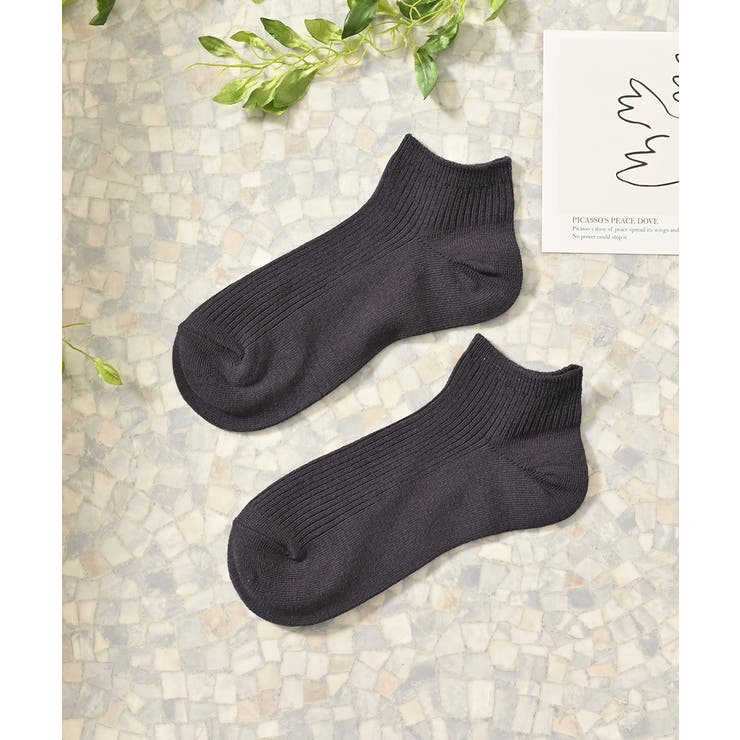 チャコール | 靴下 ソックス くるぶし丈 | Honeys