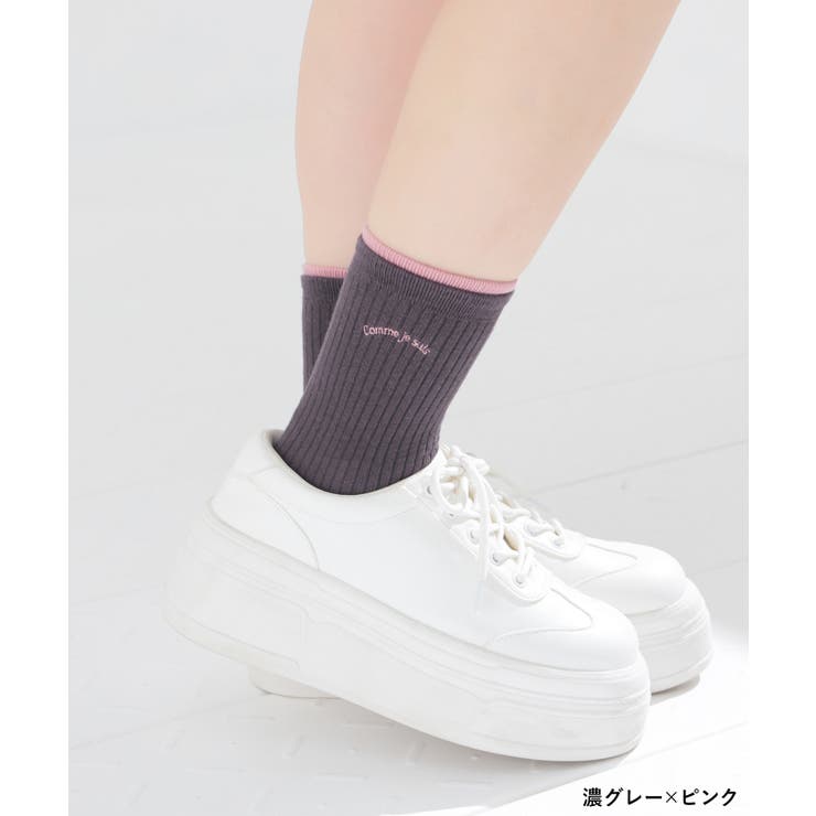 靴下 ソックス 配色 | Honeys | 詳細画像3 