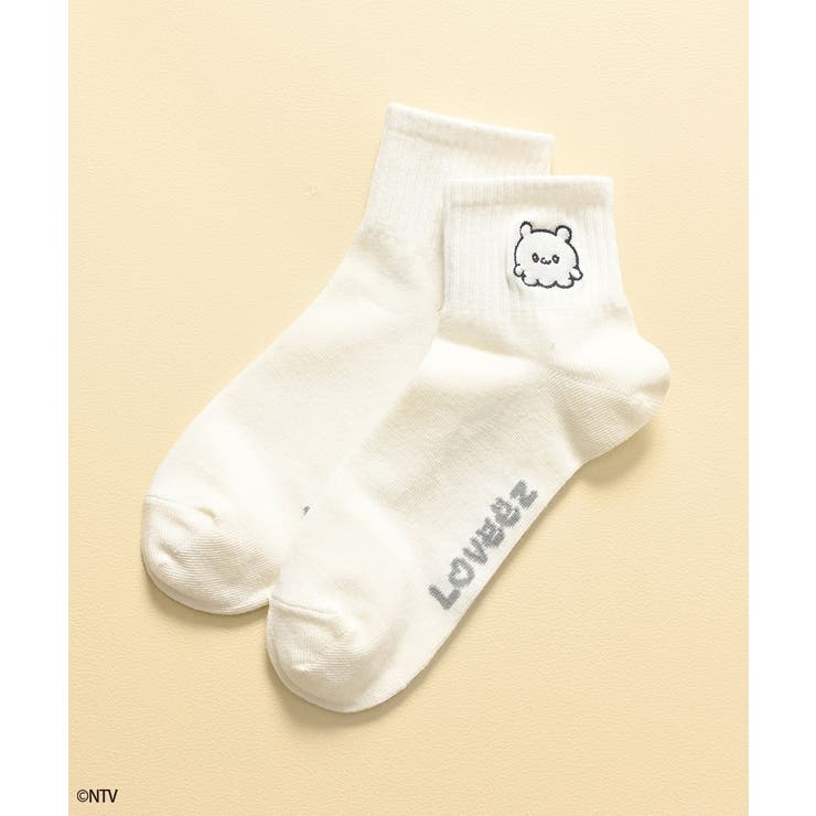 ホワイト | 靴下 ソックス らぶいーず | Honeys