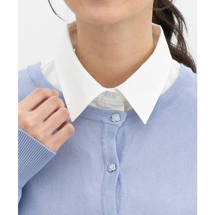 付け襟 レギュラーカラー 無地 | Honeys | 詳細画像2 