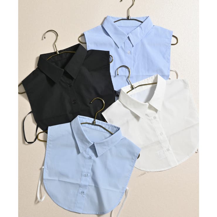 付け襟 レギュラーカラー 無地 | Honeys | 詳細画像6 