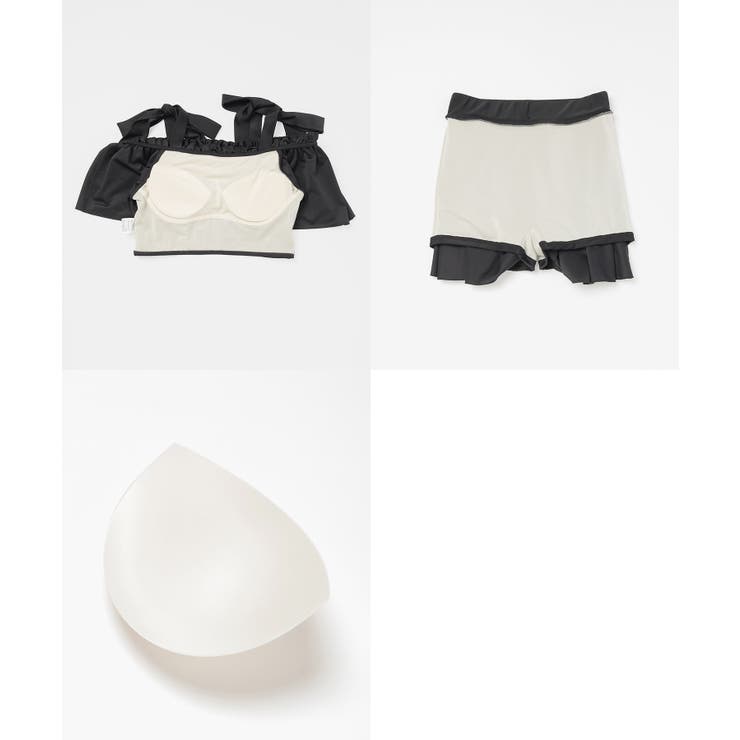 水着 上下2点セット オフショルダー[品番：HNSW0010945