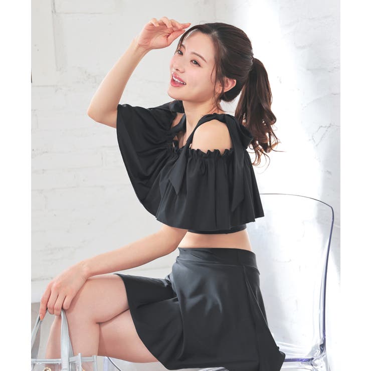 水着 上下２点セット オフショルダー | Honeys | 詳細画像6 