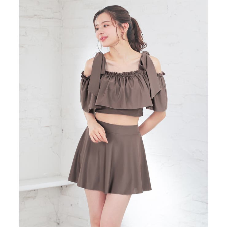 水着 上下２点セット オフショルダー | Honeys | 詳細画像8 
