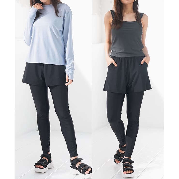 サックス | 水着 ３点セット トップス | Honeys