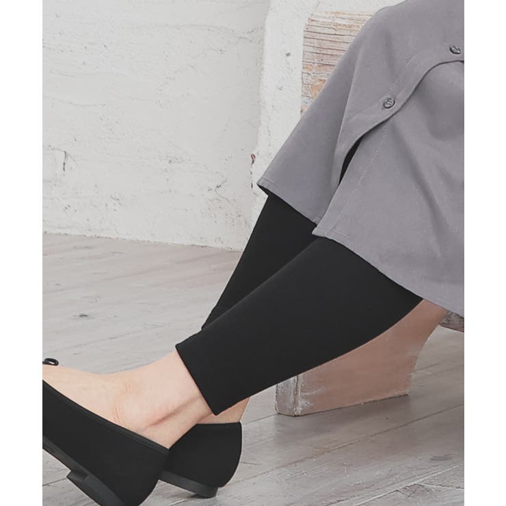 ブラック | レギンス ハニぽか 吸湿発熱 | Honeys