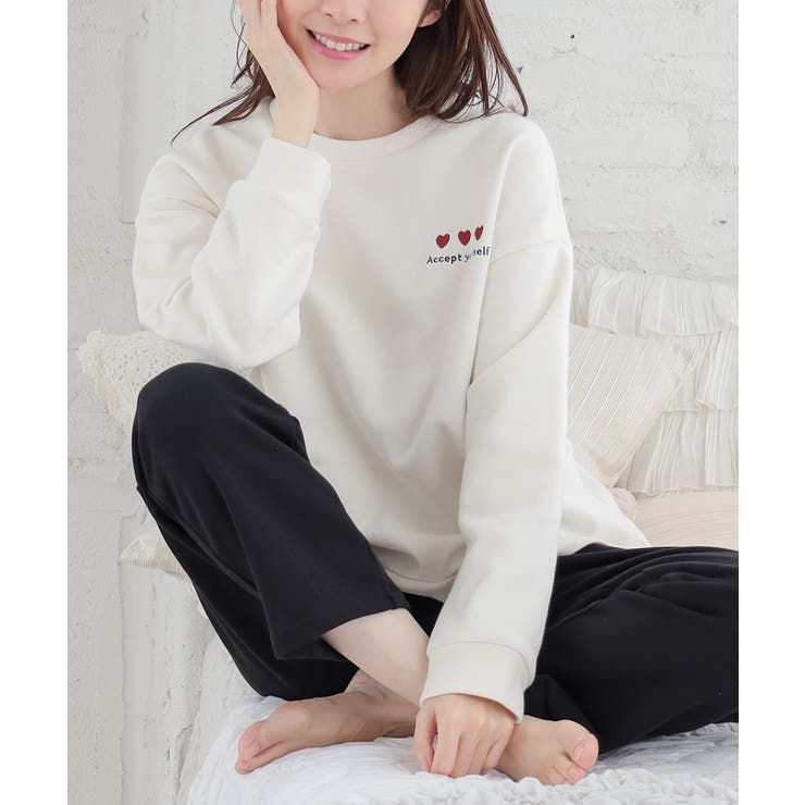 オフ×クロ | ルームウェア 部屋着 上下セット | Honeys