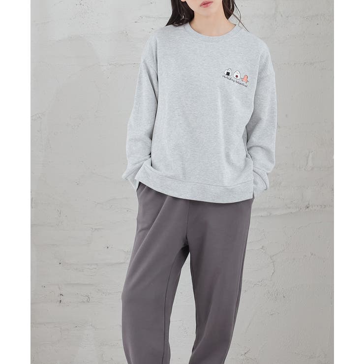 グレー×スミクロ | ルームウェア 部屋着 上下セット | Honeys