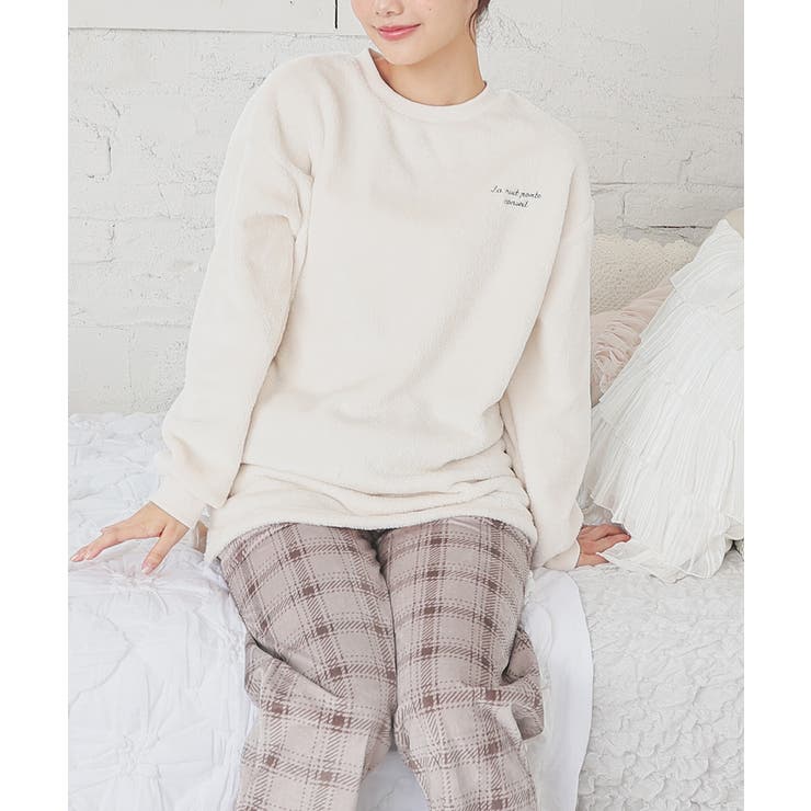 アイボリー×グレー | ルームウェア 部屋着 ハニぽか | Honeys