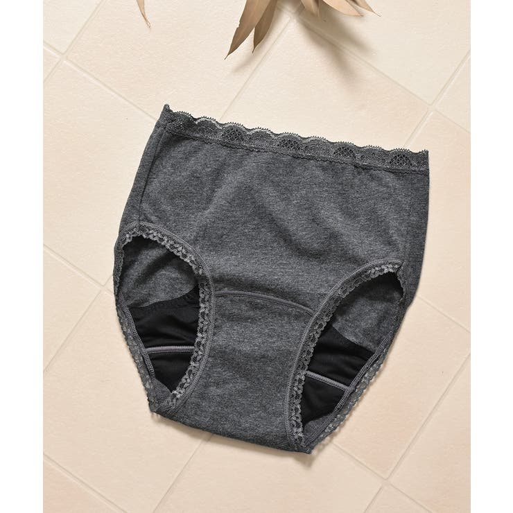 杢チャコール | ショーツ サニタリーショーツ深め 防水 | Honeys