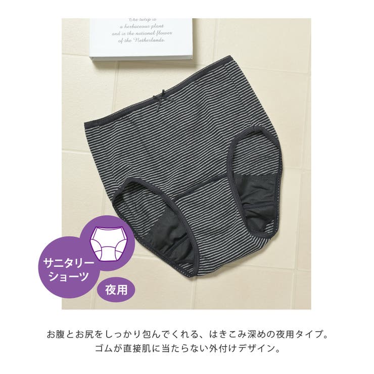 ショーツ サニタリーショーツ深め 防水 | Honeys | 詳細画像2 