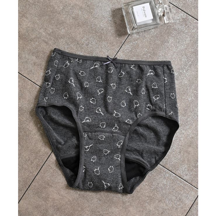 杢チャコール | ショーツ サニタリーショーツ深め 防水 | Honeys