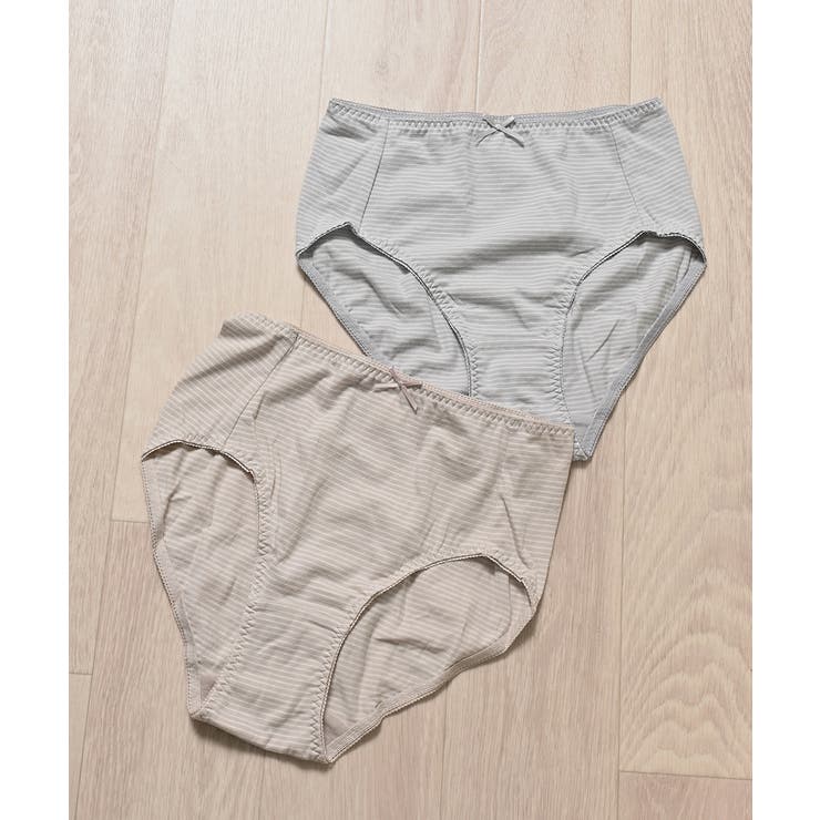 ベージュ×グレー | ショーツ 下着 アンダーウェア | Honeys