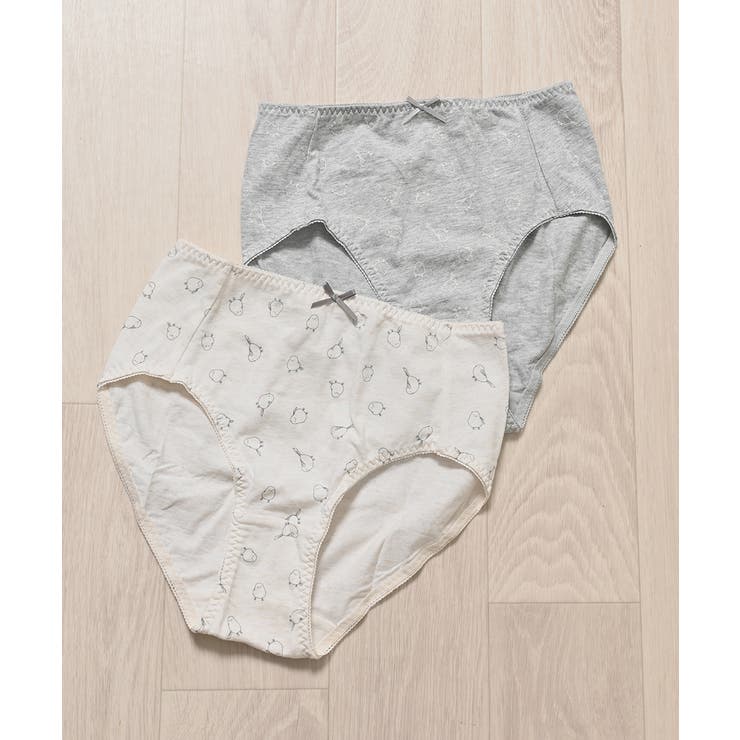 オフ×杢グレー | ショーツ 下着 アンダーウェア | Honeys