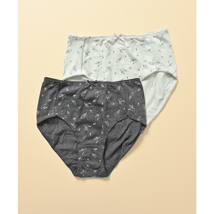 グレー×ミント | ショーツ 下着 アンダーウェア | Honeys