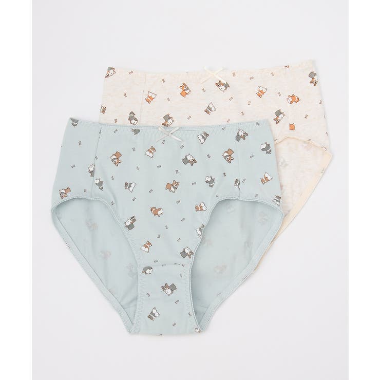 ミント×アイボリー | 着 アンダーウェア ショーツ | Honeys