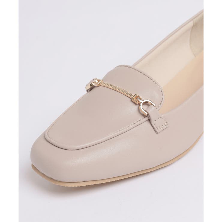 HONEY MI HONEY ローファー　サイズS 白 ビット付ヒールローファー（ローファー）｜Honeys（ハニーズ）の