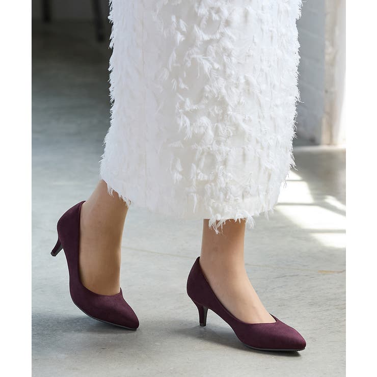 即購可　超レア　Grape デニム　パンプス　シューズ 靴 シューズ パンプス[品番：HNSW0009686]｜Honeys（ハニーズ
