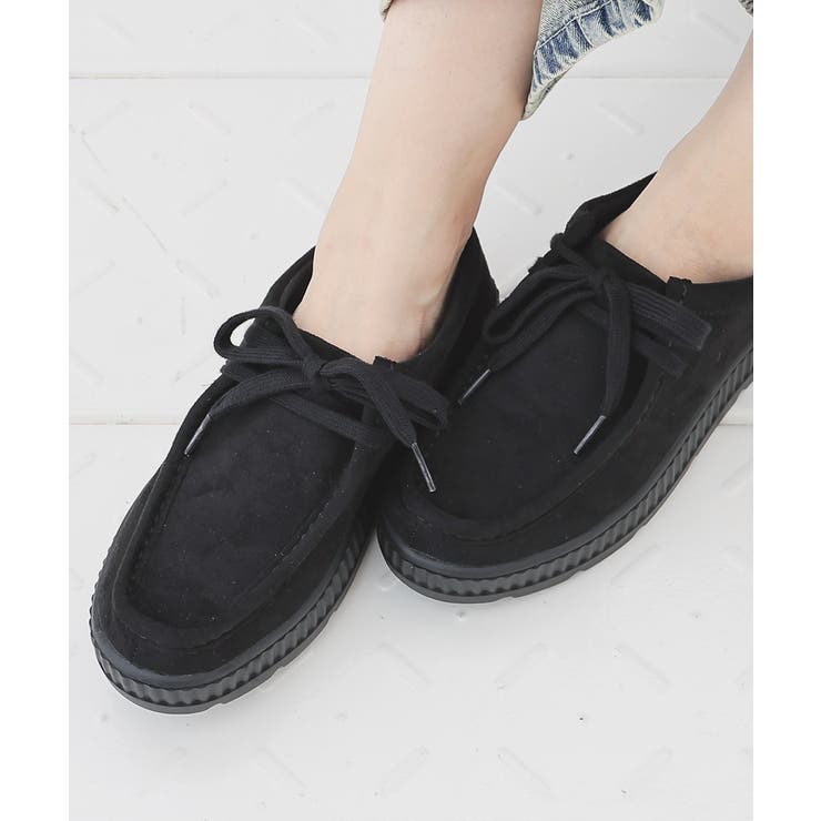 ブラック | 靴 シューズ レースアップ | Honeys